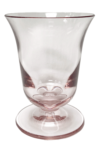 Acrylic Flared Wine Glass- Lt Rose