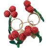 Woven Seagrass Cherry Napkin Rings