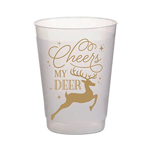 Frost Flex Cup- (Package of 8) Cheers My Deer