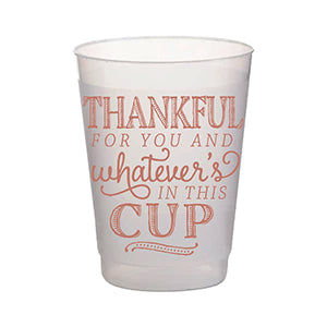 Frost Flex Cup- (Package of 8) Thankful For You