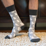 Men's Georgia Pride Socks Gray/White One Size