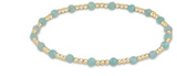 enewton Extends - Gemstone Gold Sincerity Pattern 3mm Bead Bracelet - Amazonite