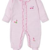 Golf cart footie pink stripe