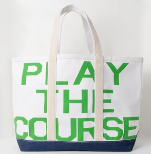 Play the Course Canvas Tote