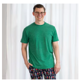 Men's Crew Neck T-shirt Green