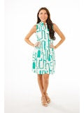 Miller Dress | Jade Geometric