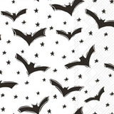 a paper towel with bats and stars