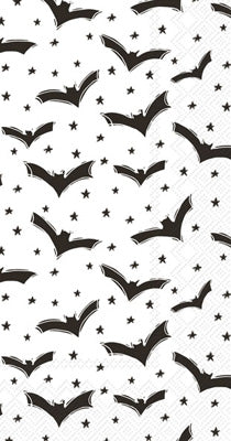 a paper towel with bats and stars