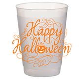 a cup of milk with orange text