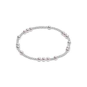 Hope Unwritten Sterling 4mm Bead Bracelet- Pearl