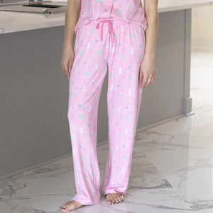 Howdy Friends Sleep Pants Pink/Multi