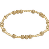 Hope Unwritten Dignity 5mm Bead Bracelet- Gold