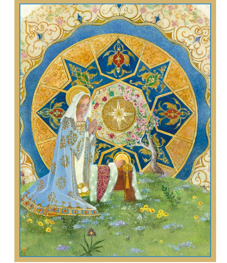 Illuminated Virgin and Child Boxed Christmas Cards