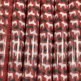 Honey + Hank Table Runner- Black and White Bulldogs on Red
