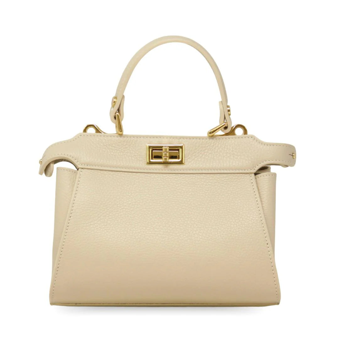Genuine Italian Leather Handle and Crossbody Bag
