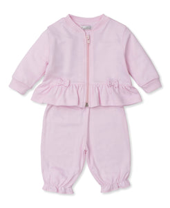 Rosy Tea Time Pink Pant with Jacket Set