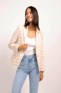 Jasper Patched Tweed Blazer