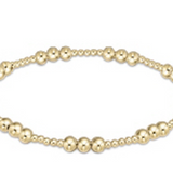 enewton Extends- Classic Joy Pattern 4mm Bead Bracelet- Gold