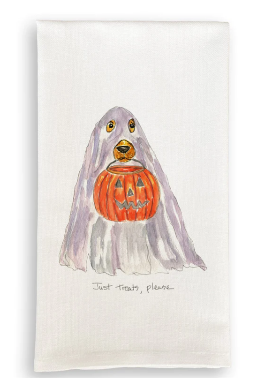 Just Treats Please Ghost Dish Towel D1023