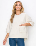 Karen Knit Crepe Top