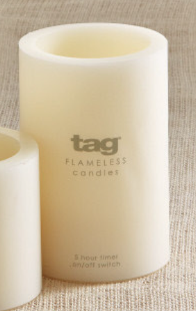 LED Pillar Candle 4x6- Ivory