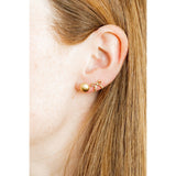 Screwback Stud Earrings - Sadie Bow Gold