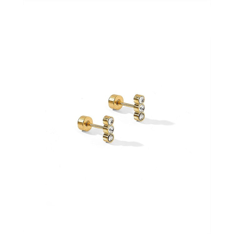 Screwback Stud Earrings - Poppy