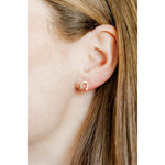 Screwback Stud Earrings - Horseshoe Gold
