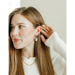Screwback Stud Earrings - Horseshoe Gold