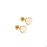Screwback Stud Earrings - Volleyball - EDC