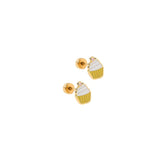 Screwback Stud Earrings - Cupcake