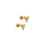 Screwback Stud Earrings - Dragonfly