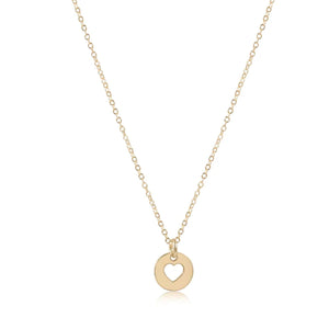 egirl 14" necklace Love Small Gold Disc