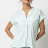 Mandarin Collar Button Down