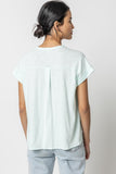 Mandarin Collar Button Down