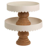 Almond Scallop Decor Stands