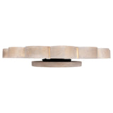 White Washed Scallop Edge Lazy Susan