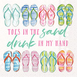 Sand In My Toes Cocktail Napkin