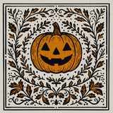 Pumpkin Poe Cocktail Napkin