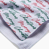 Merry Christmas Greeting Tea Towel