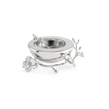 Silver Orchid Caviar Dish
