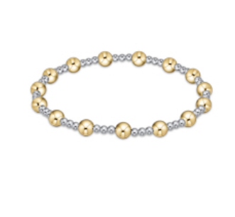 enewton Extends- Classic Sincerity Pattern 5mm Bead Bracelet- Mixed Metal