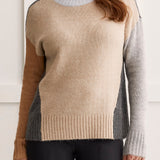L/S Mock Neck Sweater- Charcoal