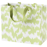 Gift Bag Modern Moire Green Large