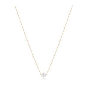 16" Necklace Gold- Admire Pearl