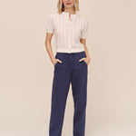 B3638-B71-302 - PORKCHOP DARTED KNEE PANT