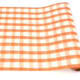 Orange Painted Check Runner