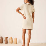 Paley Polo Dress -Ecru Almond