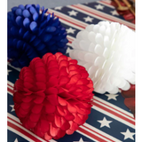 Patriotic Ruffled Balls