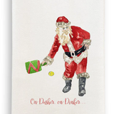 Pickleball Santa Dishtowel D1060